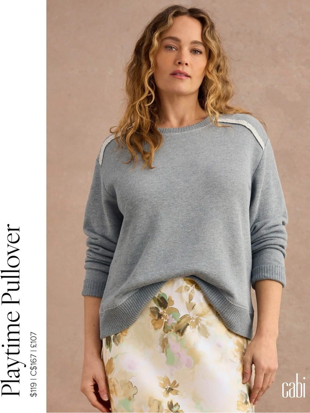 Cabi Playtime Pullover - size Small - EUC